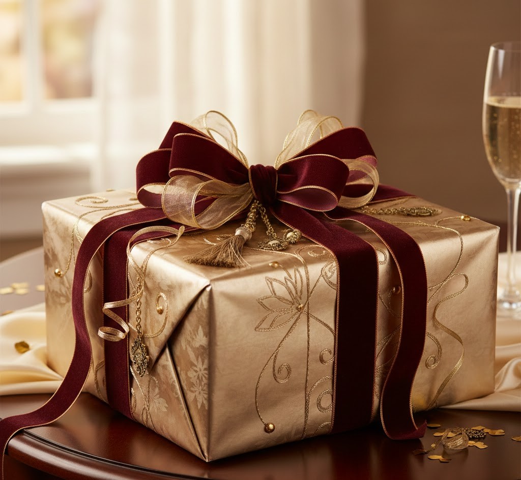 Intricate ribbon work