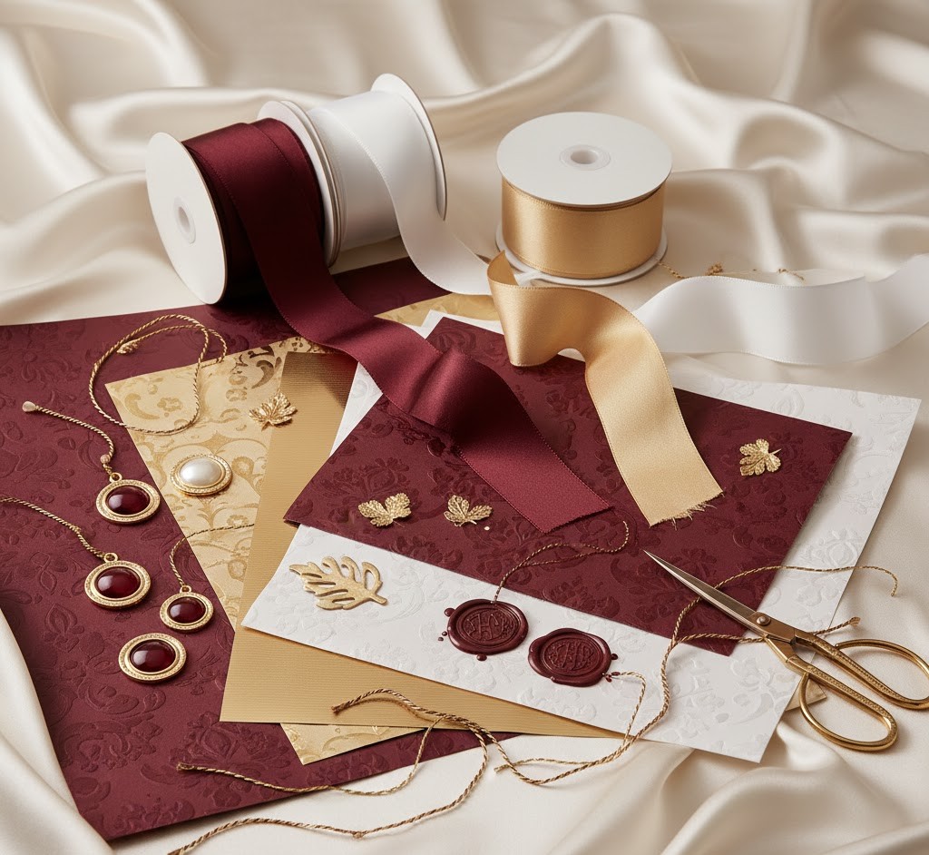 Premium wrapping materials display